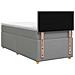 Letto box spring con materasso Grigio Chiaro 90 x 190 cm - Foto miniatura 9