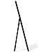 Specchio Da Pavimento Con Cornice Nera 40x140cm Torcy - Foto miniatura 24