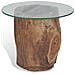 Tavolino Da Caffè In Legno Di Teak E Vetro 50x40 Cm - Foto miniatura 6