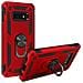 Cover Galaxy S10e Bi-materia Rigida Morbida Anello Magnetico Stand Rosso - Foto miniatura 2