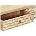 Tavolo Consolle Oro 90x30x75 cm Legno Massello di Mango - Foto miniatura 6