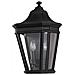 Mezza Lanterna A Parete Per Esterni 2 Luci Luce Nera Ip44, E14 - Foto miniatura 1