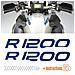 2pz Adesivi Compatibile Con R 1200 Adventure Moto (blue)  - Foto miniatura 1