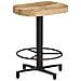 Sgabelli Da Bar 2 Pz 52 Cm In Legno Massello Di Mango - Foto miniatura 2