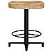 Sgabelli Da Bar 2 Pz 52 Cm In Legno Massello Di Mango - Foto miniatura 3