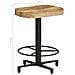 Sgabelli Da Bar 2 Pz 52 Cm In Legno Massello Di Mango - Foto miniatura 7