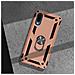 Cover Samsung Galaxy A02 Protezione Con Anello Funzione Supporto Rosa Gold - Foto miniatura 3