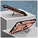 Cover Samsung Galaxy A02 Protezione Con Anello Funzione Supporto Rosa Gold - Foto miniatura 5