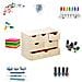 Contenitore Per Tinket, 6 Cassetti, Legno, - Foto miniatura 3