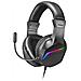 MH122 Cuffia Gaming Stereo Padiglione Auricolare Cablato con Microfono Integrato Colore Nero - Foto miniatura 1