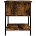 Comodini 2 Pz Rovere Fumo 34x35,5x45 Cm In Legno Multistrato - Foto miniatura 2