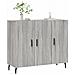 Credenza Grigio Sonoma 90x34x80 Cm In Legno Multistrato - Foto miniatura 3