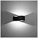 Lampada Da Parete Tila 30 Nero Sl. 1019 - Moderno Lampade Da Parete Nero 13x30x11 Cm - Foto miniatura 3