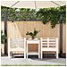 Sedie Da Giardino 2pz Bianche 61,5x53x71cm Legno Massello Pino - Foto miniatura 3