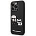Cover Per Iphone 14 Pro Max 3d Rubber Karl & Choupette, Nero - Foto miniatura 1