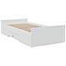 Giroletto Con Cassetti Bianco 90x200 Cm In Legno Multistrato - Foto miniatura 2