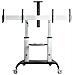 STNDMTVDUO Supporto TV a parete 152,4 cm (60") Nero, Argento - Foto miniatura 2