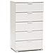 Cassettiera In Legno Nobilitato Con 5 Cassetti In Varie Tinte 60x38xh103 Cm - Foto miniatura 1