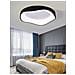 Plafoniera Led Onda 38 W 3 Colori Luce Bianca Calda Naturale Lampadario Nero - Foto miniatura 1