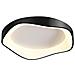 Plafoniera Led Onda 38 W 3 Colori Luce Bianca Calda Naturale Lampadario Nero - Foto miniatura 2