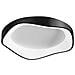 Plafoniera Led Onda 38 W 3 Colori Luce Bianca Calda Naturale Lampadario Nero - Foto miniatura 3