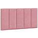 Cuscino Testiera Rosa 100 Cm In Velluto - Foto miniatura 2