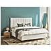 Letto Matrimoniale Tessuto Bouclè Bianco Sporco Con Contenitore 180 X 200 Cm Sezanne - Foto miniatura 1