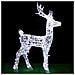 Renna Natalizia Luminosa Per Esterno 240 Led Bianco Ice Cervo Grande 3d Natale - Foto miniatura 2