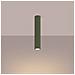 Sollux Lighting Lampada Da Soffitto Karbon 40 Verde Oliva Sl.1609 - Minimalista Lampada Da Soffitto Verde Oliva 40x6.5x6.5 Cm - Foto miniatura 4
