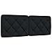 Cuscino Testiera Nero 120 Cm In Tessuto - Foto miniatura 1
