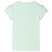 Maglietta da Bambina Maniche Aletta Verde Tenue 116 - Foto miniatura 2