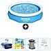 Piscina Fuori Terra - In Giro - 305x66 Cm - Blu - Include Accessori Coordinati Cb9 - Foto miniatura 1