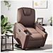 Poltrona Alzapersona Reclinabile Marrone in Similpelle - Foto miniatura 2