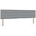 Letto a doghe con Materasso Grigio Chiaro 200x200 cm Tessuto - Foto miniatura 7