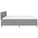 Letto a doghe con Materasso Grigio Chiaro 200x200 cm Tessuto - Foto miniatura 9
