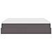 Struttura Letto Pouf con Materasso Grigio 160x200 cm Similpelle - Foto miniatura 9
