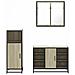 Set Mobili da Bagno 3 pz Rovere Sonoma in Legno Multistrato - Foto miniatura 5