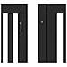 Cancello Cani Porta Pieghevole Nero 12 Pannelli 960 cm Pioppo - Foto miniatura 9
