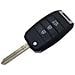 Guscio Di Ricambio Per Chiave Auto Hyundai Kia, 3 Pulsanti, Chiave A Scatto (lama Scanalata A Destra) - Foto miniatura 2