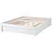 Letto Con Cassetti Contenitore Senza Testata Legno Giat 160 X 200 Cm Bianco - Foto miniatura 4