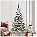 Albero di Natale Artificiale con Rami Pieghevoli Bianco 210 cm - Foto miniatura 2