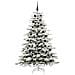 Albero di Natale Artificiale con Rami Pieghevoli Bianco 210 cm - Foto miniatura 3