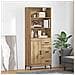 Credenza con cassetto Rovere artigianale 69,5 x 34 x 180 cm - Foto miniatura 2