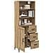 Credenza con cassetto Rovere artigianale 69,5 x 34 x 180 cm - Foto miniatura 3