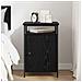 Armadio da Notte Rovere nero 40 x 42 x 60cm Legno multistrato - Foto miniatura 4
