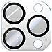 Protezione Obiettivo Fotocamera Per Iphone 14 Pro / 14 Pro Max Serie Lens Shield, Trasparente - Foto miniatura 5
