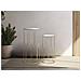 Coppia Consolle New Glass Glam In Ferro Dorato E Vetro, H 100 E 80 Cm - Foto miniatura 6