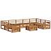 Set divani 10 pcs Naturale Legno di Acacia Massello - Foto miniatura 1