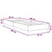 Struttura del letto Bianco 80 x 200 cm Legno ingegnerizzato - Foto miniatura 7