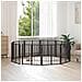 Cancello per cani 10 pcs Nero 60 x 60 cm Acciaio zincato - Foto miniatura 2